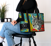 Charger l'image dans la galerie, Grand sac cuir végane Télépathe