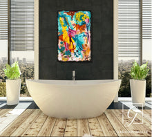 Charger l'image dans la galerie, Éveil au Sacré - Peinture sur toile, Signée Ghallé —- RÉSERVÉE