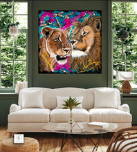 Charger l'image dans la galerie, Gardiens de la sagesse - Peinture sur Toile, Signée Ghallé