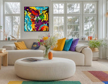 Charger l'image dans la galerie, Vision de l'Âme - Peinture animalière sur Toile, Signée Ghallé