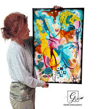 Charger l'image dans la galerie, Éveil au Sacré - Peinture sur toile, Signée Ghallé —- RÉSERVÉE