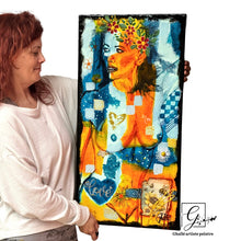 Charger l'image dans la galerie, Fleurir en Soi - Peinture sur toile, Signée Ghallé - RÉVERSÉE