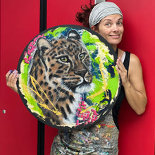 Charger l'image dans la galerie, Sélectif - Peinture sur panneau de bois rond, Signée Ghallé