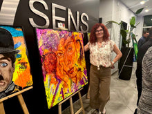 Charger l'image dans la galerie, Instant de bonheur - Peinture sur Toile, Signée Ghallé