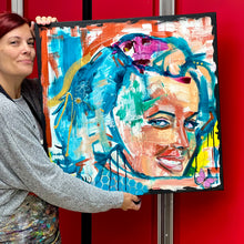 Charger l'image dans la galerie, Marilyn - Peinture sur Toile, Signée Ghallé