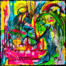 Charger l'image dans la galerie, Incarnation de la force - Peinture animalière sur Toile, Signée Ghallé