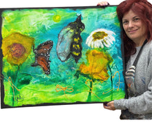 Charger l'image dans la galerie, Jardin Intérieur - Peinture sur Toile, Signée Ghallé