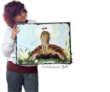 Charger l'image dans la galerie, Revenir à l'essentiel - Peinture animalière sur Toile, Signée Ghallé