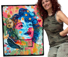 Charger l'image dans la galerie, Voir avec le coeur - Peinture sur toile, Signée Ghallé