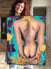 Charger l'image dans la galerie, Attentive - Peinture sur Toile, Signée Ghallé