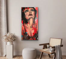 Charger l'image dans la galerie, Rêveuse - Peinture sur Toile, Signée Ghallé