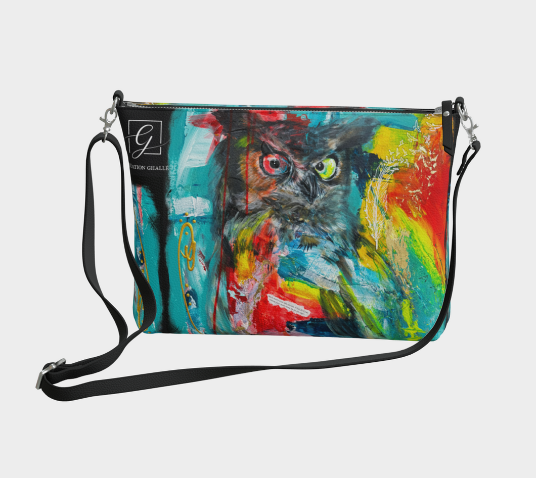Sac bandoulière cuir végane Transition
