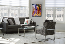 Charger l'image dans la galerie, Symbiose - Peinture portrait abstrait femme sur Toile, Signée Ghallé
