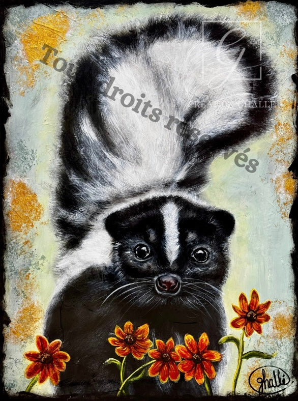 Assurance Intérieure - Peinture animalière sur Toile, Signée Ghallé