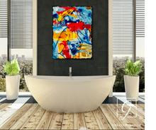 Charger l&#39;image dans la galerie, Se mettre à nu - Peinture sensuelle sur Toile, Signée Ghallé
