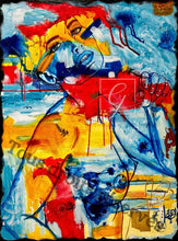Charger l&#39;image dans la galerie, Se mettre à nu - Peinture sensuelle sur Toile, Signée Ghallé
