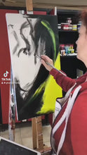 Charger et lire la vidéo dans la visionneuse de la Galerie, Secrète - Peinture sur Toile, Signée Ghallé
