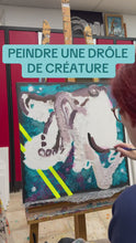 Charger et lire la vidéo dans la visionneuse de la Galerie, Maillon Essentiel - Peinture sur Toile, Signée Ghallé
